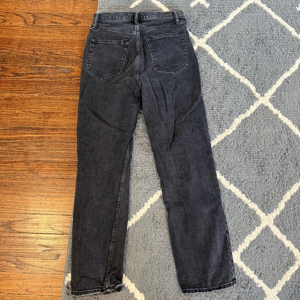 Abercrombie and Fitch The Ankle Straight Ultra High Rise Black Jeans - Picture 6 of 7